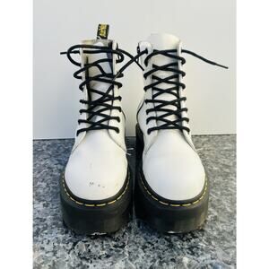 Dr. Martens White Jadon Platform Boots Women’s Size 7